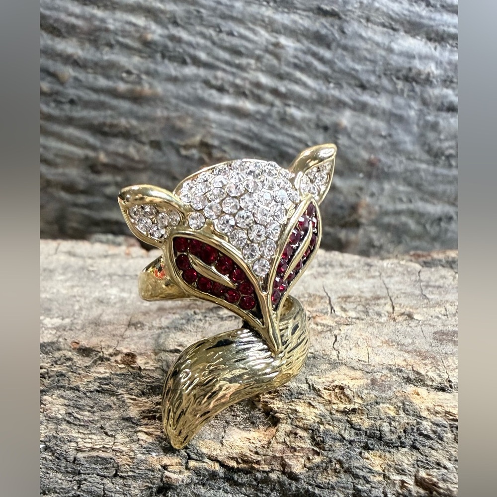 Gold Fox Ring Size 5